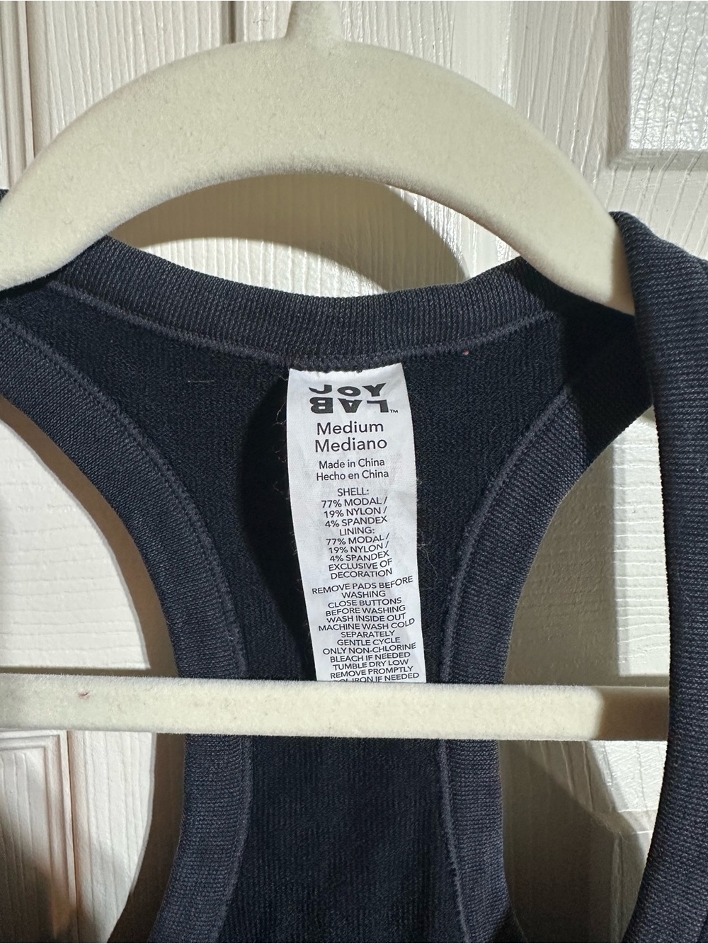 Black Ribbed Crop Tank - Picture 6 of 6